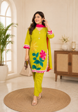 Floral Embroidered Kurta Pant Set with Dupatta