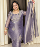 Lavender Crushed Fabric suit